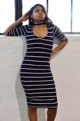 Salma BodyCon In Navy