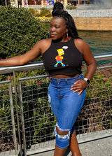 Va Va Voom Distressed Capris