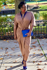 The Sneaky In Mocha Dress
