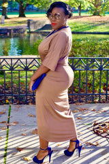 The Sneaky In Mocha Dress