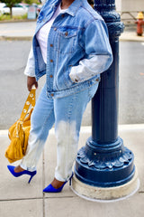 Carolina Blue Baggy Jeans