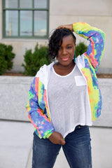 The B-Girl Windbreaker In Blue