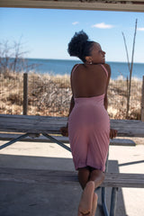 Just Beachy Beach Dress In Muave