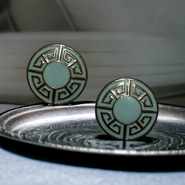 Goddess Athena Plate Earrings