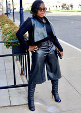 The Vixen Faux Leather Culottes