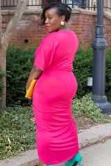 The Sneaky In Pink Dress
