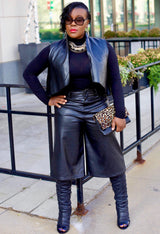 The Vixen Faux Leather Culottes