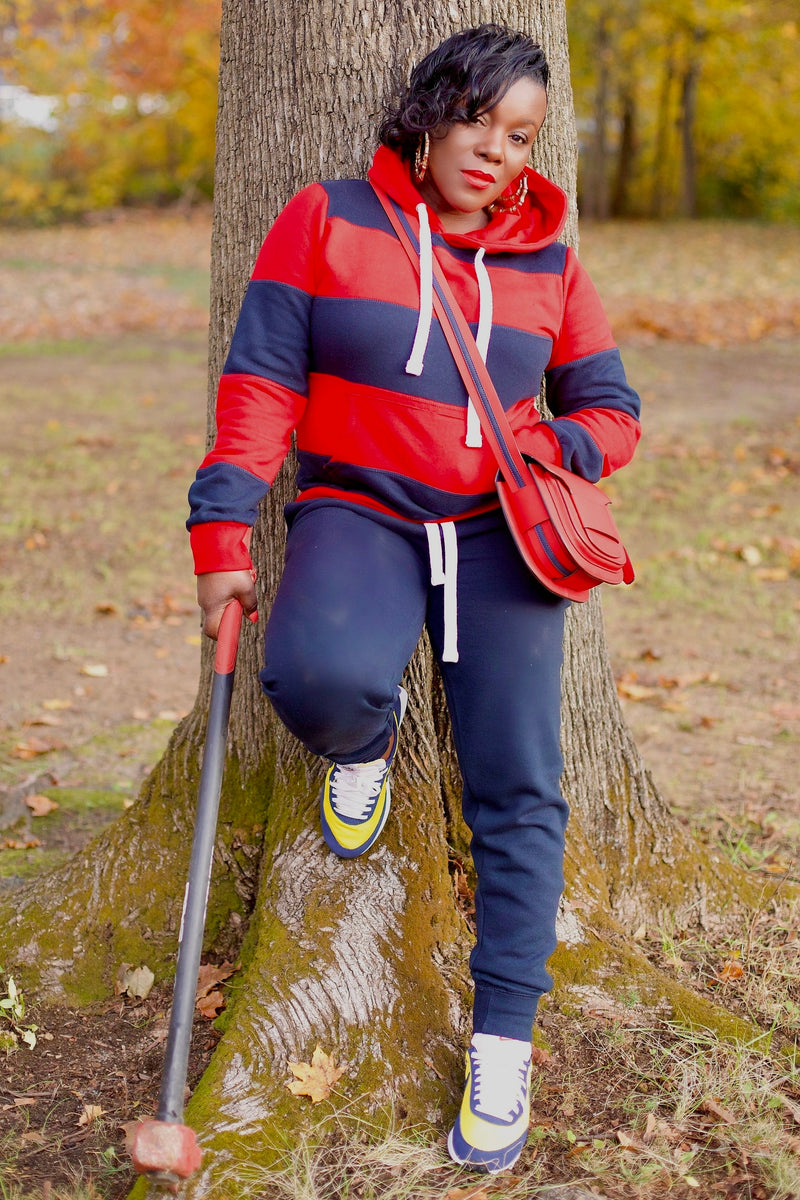 Oxford Sweatsuit l Navy Sweats