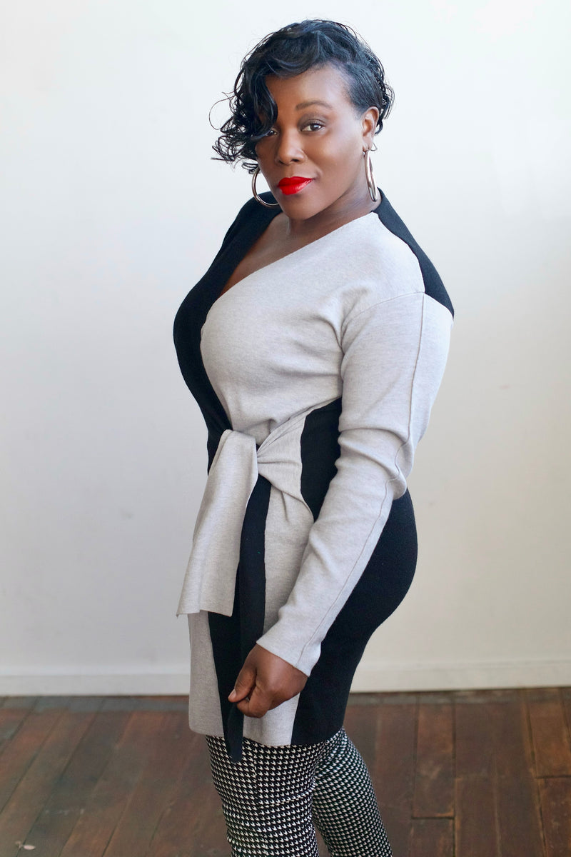 Madame President Wrap Sweater