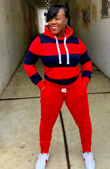 Oxford Sweatsuit l Red Sweats
