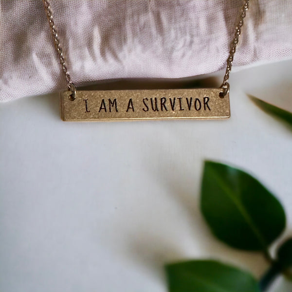 I Am A Survivor Platelet Silver•Gold