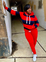 Oxford Sweatsuit l Red Sweats