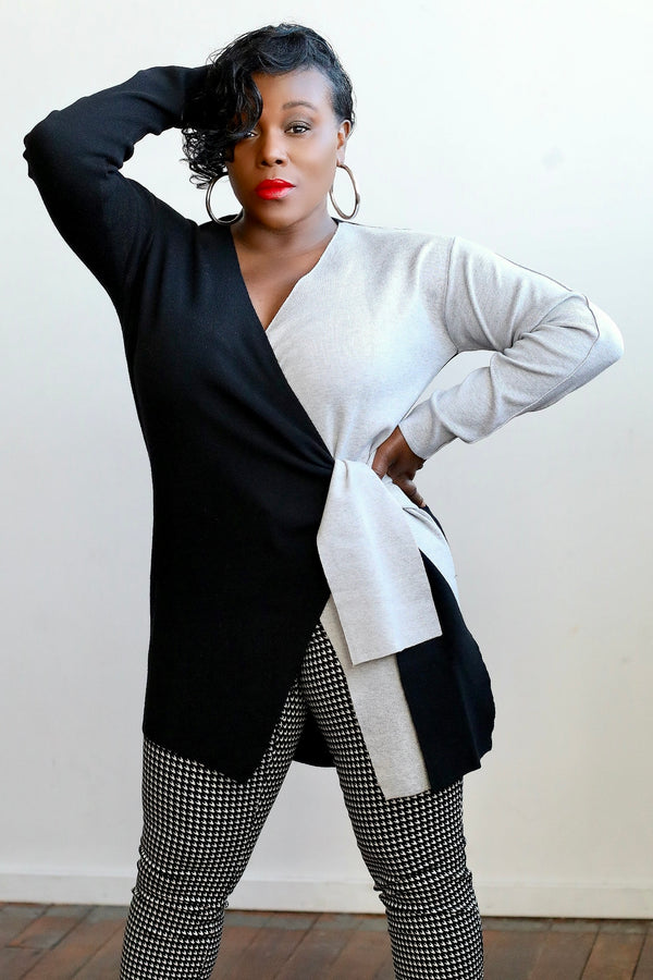 Madame President Wrap Sweater