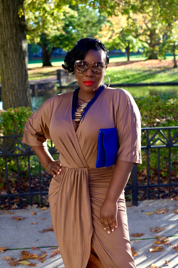 The Sneaky In Mocha Dress