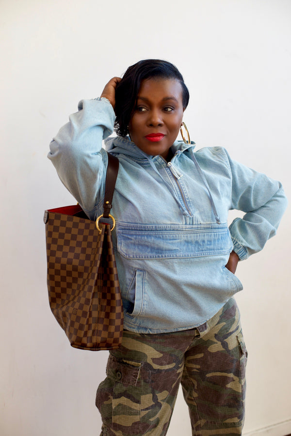 Sister Girl Denim Hoodie
